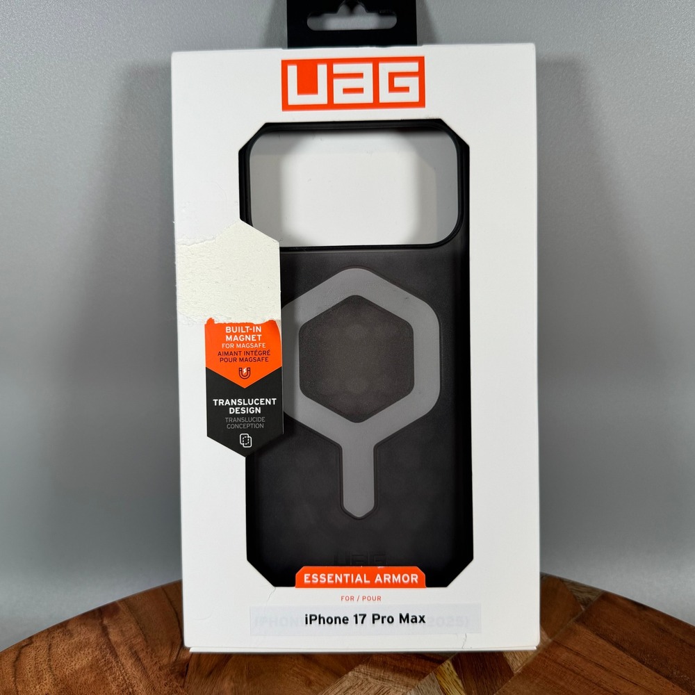 UAG Essential Armor MagSafe Case for iPhone 17 Pro Max Black Translucent